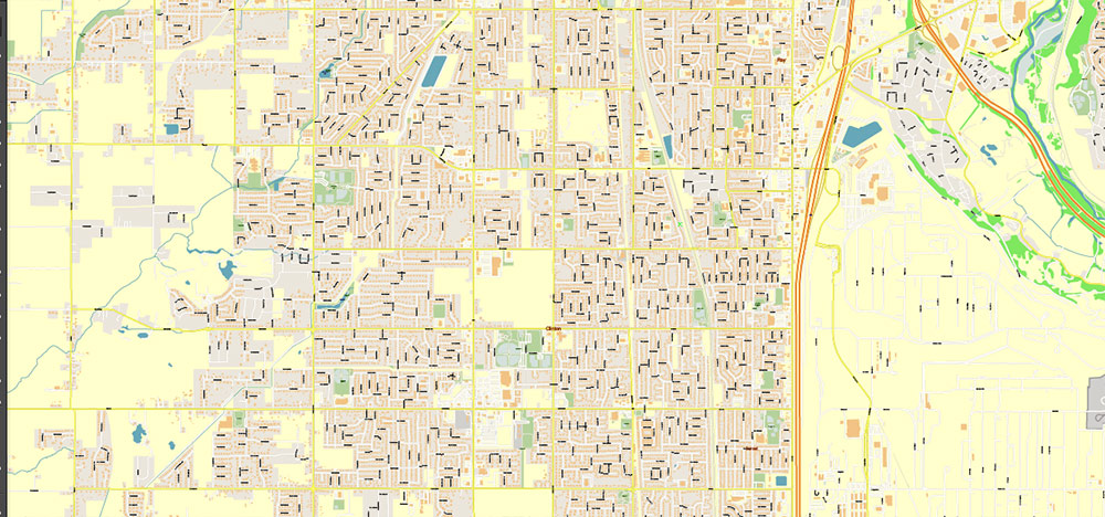 Salt Lake City, Ogden and Provo, Utah US PDF Map Vector Exact City Plan High Detailed Street Map editable Adobe PDF in layers