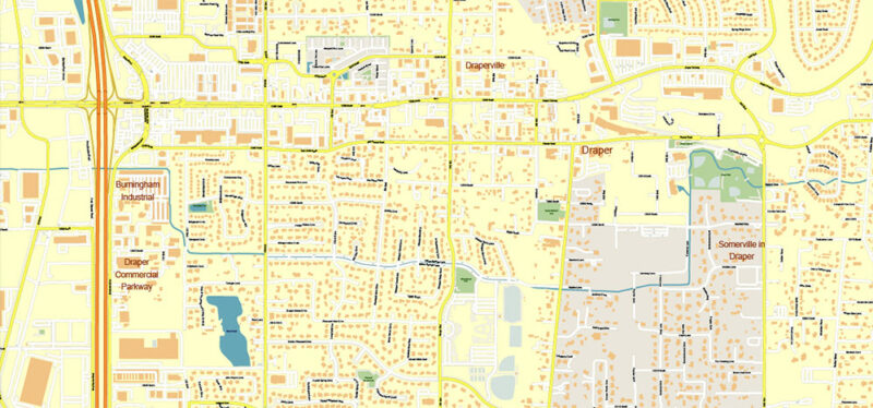 Salt Lake City, Ogden and Provo Utah US Map Vector Exact City Plan High Detailed Street Map editable Adobe Illustrator in layers