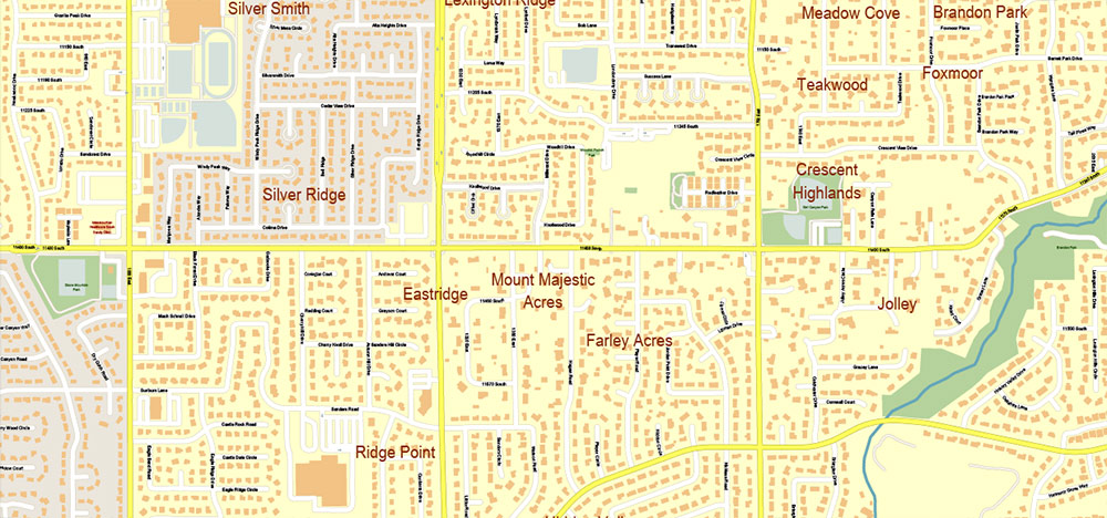 Salt Lake City, Ogden and Provo, Utah US PDF Map Vector Exact City Plan High Detailed Street Map editable Adobe PDF in layers