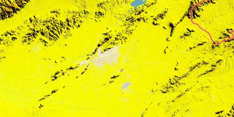 Kandahar Province Afghanistan Vector Map Exact High Detailed editable Adobe Illustrator Street Map + Relief Topo Raster in layers