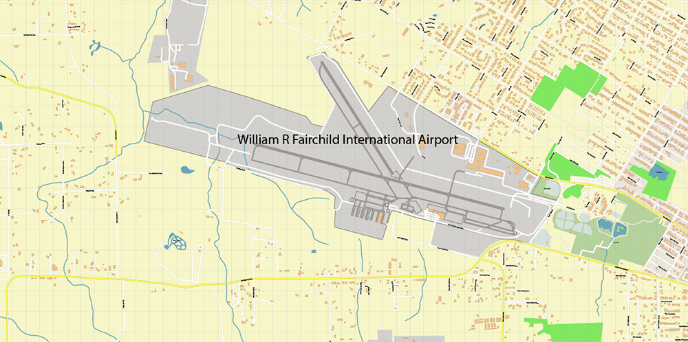 Port Angeles Washington USA Map Vector Exact City Plan High Detailed Street Map editable Adobe Illustrator in layers