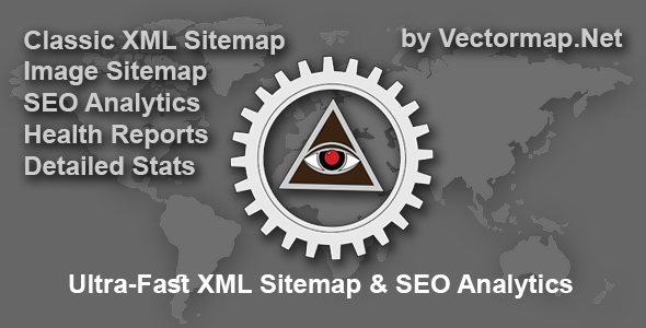 VectorMap Sitemap & SEO Analytics Pro is an advanced XML sitemap generator with a built-in on-site SEO health scanner.