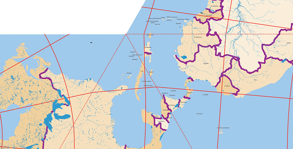 Dymaxion World Vector Map Fuller Projection Adobe Illustrator Precision Areas