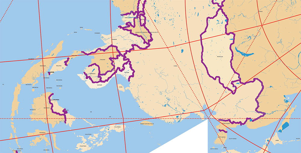 Dymaxion World Vector Map Fuller Projection Adobe Illustrator Precision Areas