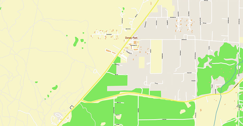 Flagstaff Arizona US Map Vector Exact City Plan detailed Street Map editable layered PDF + DWG + Shapefiles in 1 archive