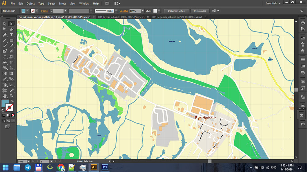Rye East Sussex UK Map Vector Exact City Plan High Detailed Street Map editable Adobe Illustrator in layers Rye East Sussex UK Map Vector Exact City Plan High Detailed Street Map editable Adobe Illustrator in layers