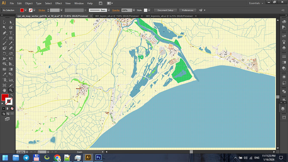 Rye East Sussex UK Map Vector Exact City Plan High Detailed Street Map editable Adobe Illustrator in layers Rye East Sussex UK Map Vector Exact City Plan High Detailed Street Map editable Adobe Illustrator in layers