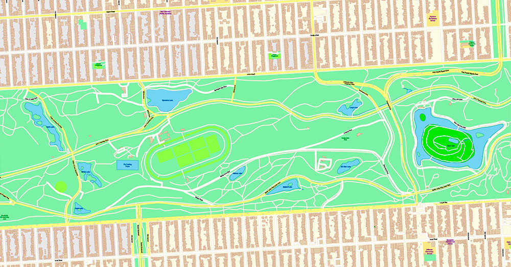 San Francisco North Part Map Vector California US Exact high and low detailed Street Road Maps 2 editable Adobe PDF in layers