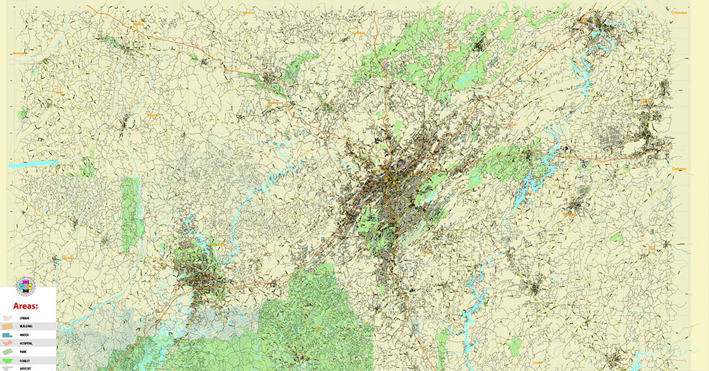 Tuscaloosa - Birmingham Alabama Area Vector Map US high detailed road map editable Adobe Illustrator Tuscaloosa - Birmingham Alabama Area Vector Map US high detailed road map editable Adobe Illustrator