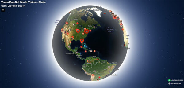 See your website come alive in real time: Globe Visitors Counter Extended for WordPress websites See your website come alive in real time: Globe Visitors Counter Extended for WordPress websites