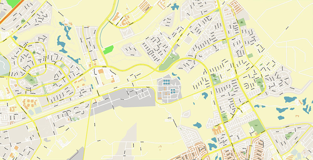 Waipahu Hawaii USA Map Vector Exact City Plan High Detailed Street Map editable Adobe Illustrator in layers