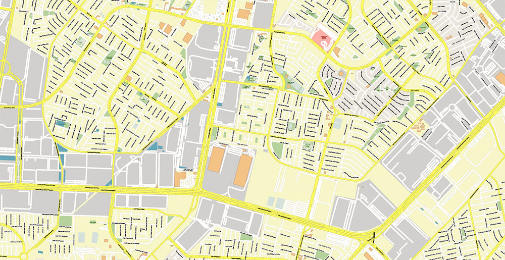 El Paso Texas US Ciudad Juarez Mexico Map Vector Exact City Plan High Detailed Street Map editable Adobe Illustrator in layers
