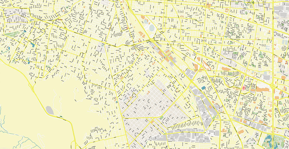 El Paso Texas US Ciudad Juarez Mexico Map Vector Exact City Plan High Detailed Street Map editable Adobe Illustrator in layers
