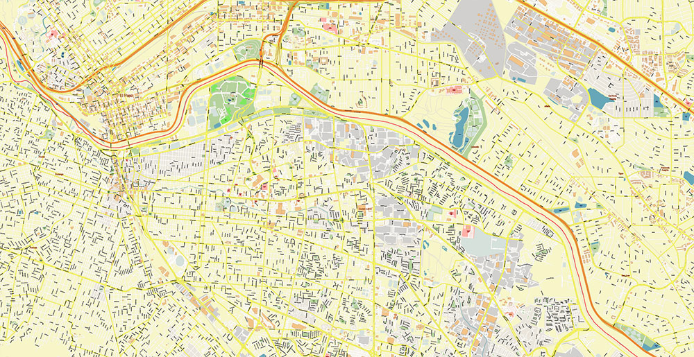 El Paso Texas US Ciudad Juarez Mexico Map Vector Exact City Plan High Detailed Street Map editable Adobe Illustrator in layers