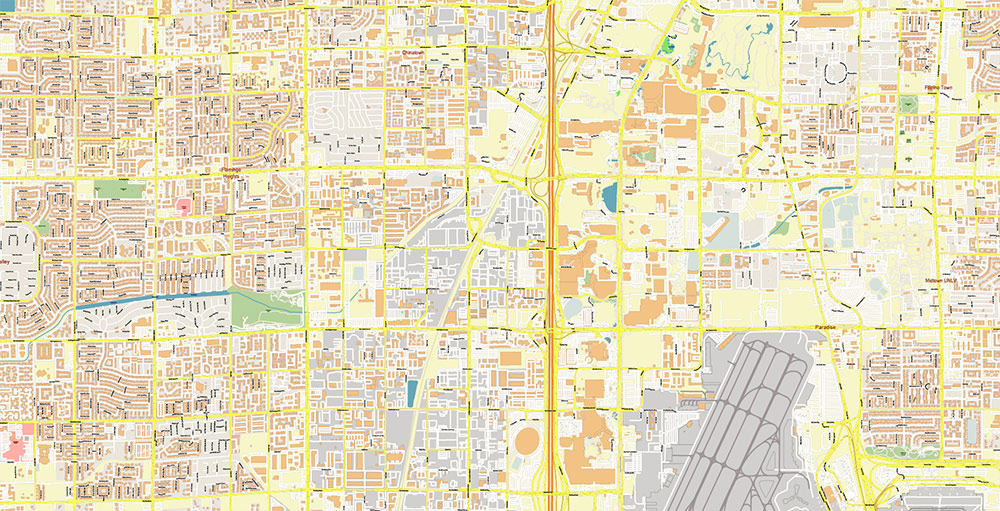 Henderson and Boulder Nevada USA Map Vector Exact City Plan High Detailed Street Map editable Adobe Illustrator in layers