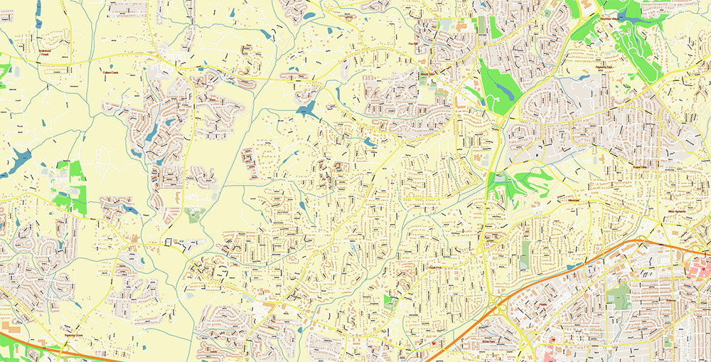Winston-Salem North Carolina USA Map Vector Exact City Plan High Detailed Street Map editable Adobe Illustrator in layers