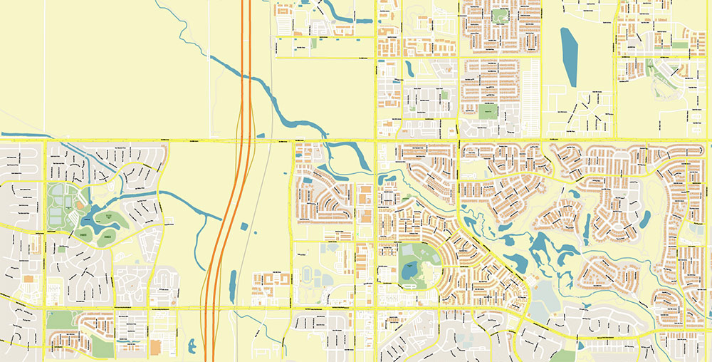 Denver Airport Map Vector Exact High Detailed Street Map editable Adobe Illustrator in layers