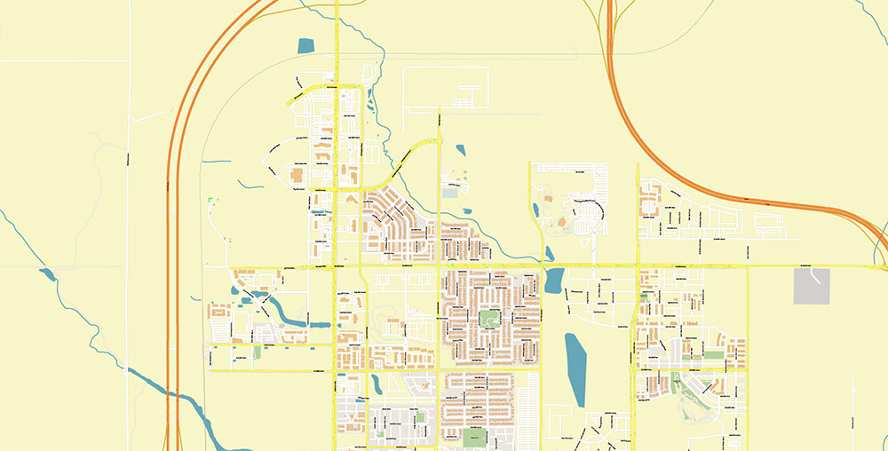Denver Airport Map Vector Exact High Detailed Street Map editable Adobe Illustrator in layers