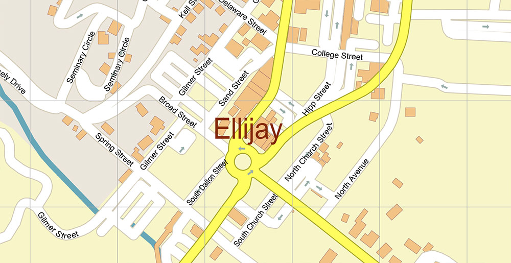 Ellijay Georgia USA Map Vector Exact City Plan High Detailed Street Map editable Adobe Illustrator in layers Ellijay Georgia USA Map Vector Exact City Plan High Detailed Street Map editable Adobe Illustrator in layers