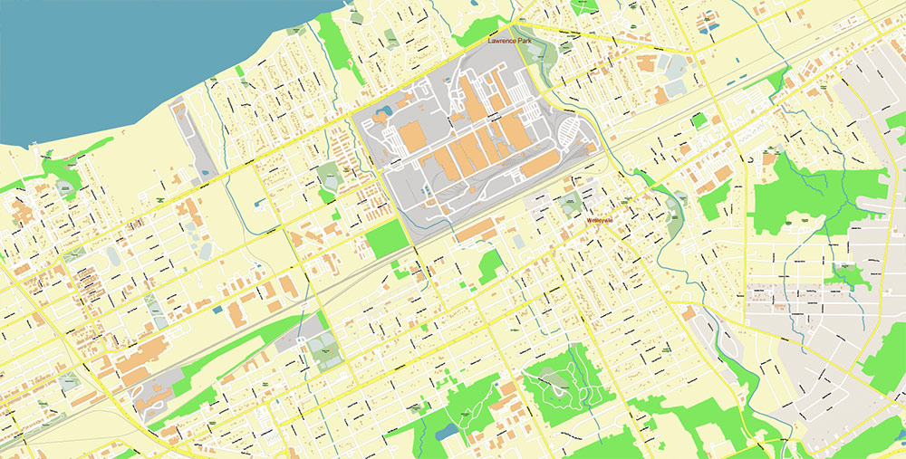Erie Pennsylvania USA Map Vector Exact City Plan High Detailed Street Map editable Adobe Illustrator in layers