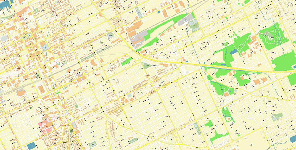 Erie Pennsylvania USA Map Vector Exact City Plan High Detailed Street Map editable Adobe Illustrator in layers