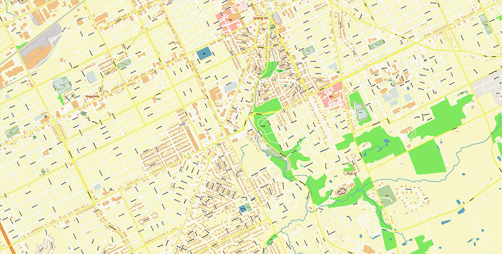 Erie Pennsylvania USA Map Vector Exact City Plan High Detailed Street Map editable Adobe Illustrator in layers