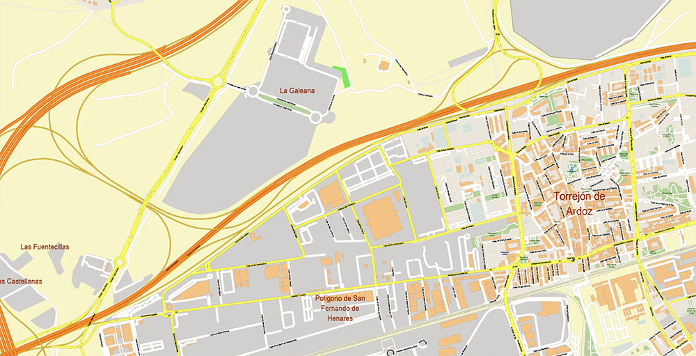 Madrid Barajas International Airport Map Vector Exact High Detailed Street Map editable Adobe Illustrator in layers