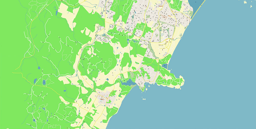 Victoria British Columbia Canada Vector Map Exact High Detailed Street Map editable Adobe Illustrator in layers