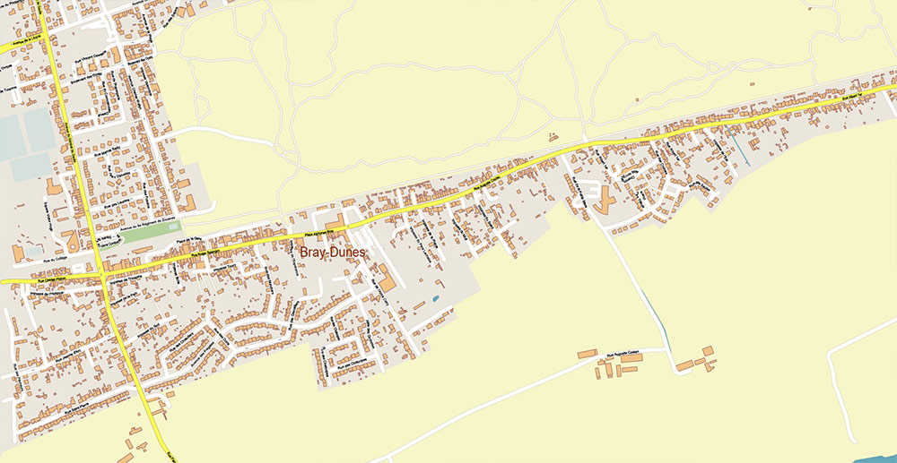Brugge Oostende Roeselare Belgium Vector Map Exact High Detailed Street Map editable Adobe Illustrator in layers