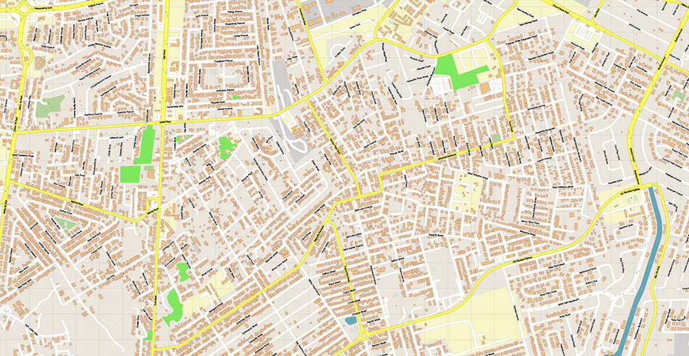 Nassau Bahamas Vector Map Exact High Detailed Street Map editable Adobe Illustrator in layers