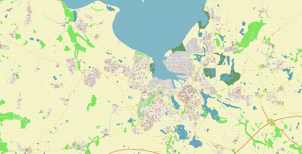 Wismar Germany Vector Map Exact High Detailed Street Map editable Adobe Illustrator in layers Wismar Germany Vector Map Exact High Detailed Street Map editable Adobe Illustrator in layers