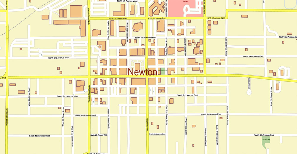 Des Moines Iowa USA Vector Map Exact High Detailed Street Map editable Adobe Illustrator in layers