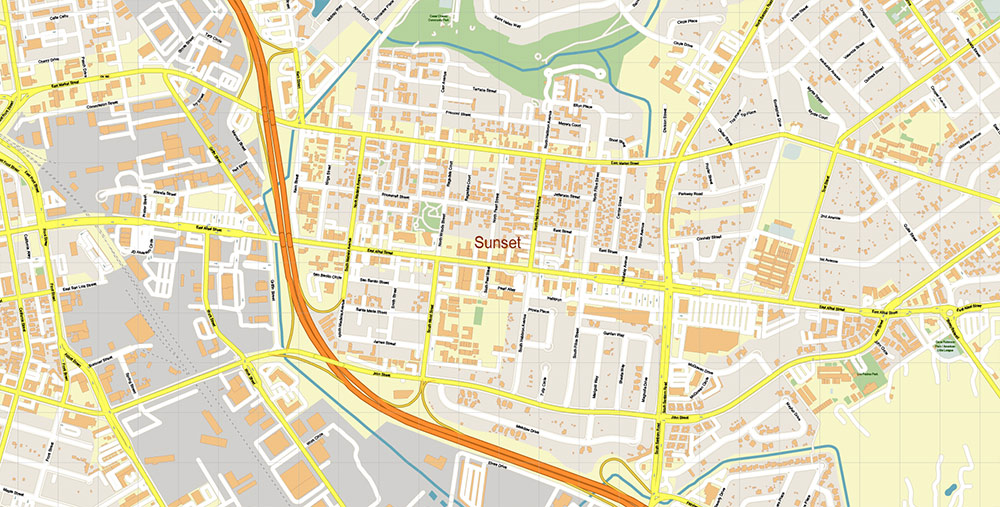 Salinas California USA Vector Map: Exact High Detailed Street Map editable Adobe Illustrator in layersSalinas California USA Vector Map: Exact High Detailed Street Map editable Adobe Illustrator in layers