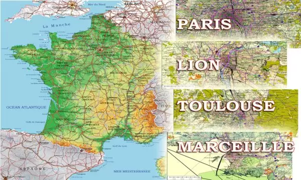 map vector france Adobe Illustrator