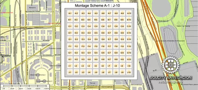 map_chicago_illinois_usa_ai_montage
