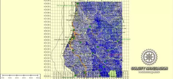 Humboldt Map Vector CA printable Atlas 49 parts City Plan full editable Adobe Illustrator Street Map