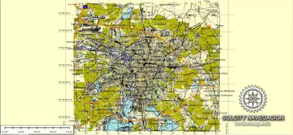 Leipzig Map Vector Germany printable City Plan full editable Street Map Adobe Illustrator