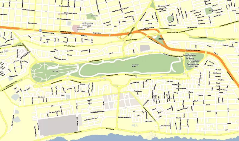 map Preview Santo Domingo Adobe Illustrator, Corel Draw, DXF AutoCAD for design, projects, architect All Street + Arrows