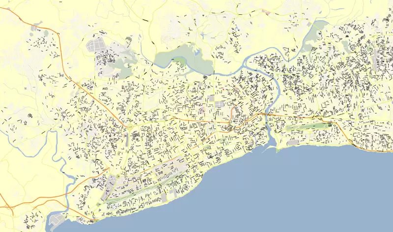 map Santo Domingo, Adobe Illustrator, Corel Draw, AutoCAD, design, architect