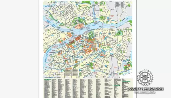 Saint Petersburg Map Vector City Plan Russia, printable Street Map editable Corel Draw Schema-1