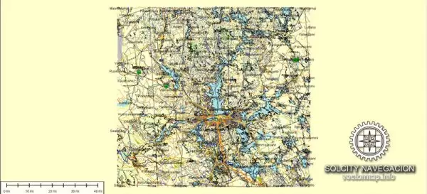 Tampere Map Vector Finland editable Street Map Adobe Illustrator City Plan