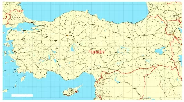 Free vector map Turkey, Adobe Illustrator, download now maps vector clipart >>>>> Map for design, projects, presentation free to use as you like.