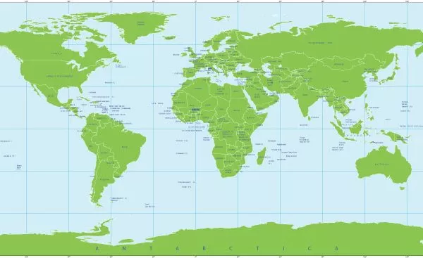 Free vector map World Mercator 2, Adobe Illustrator, download now maps vector clipart >>>>> Map for design, projects, presentation free to use as you like.
