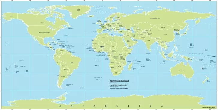 Free vector map World Mercator Projection, Adobe Illustrator, download now maps vector clipart