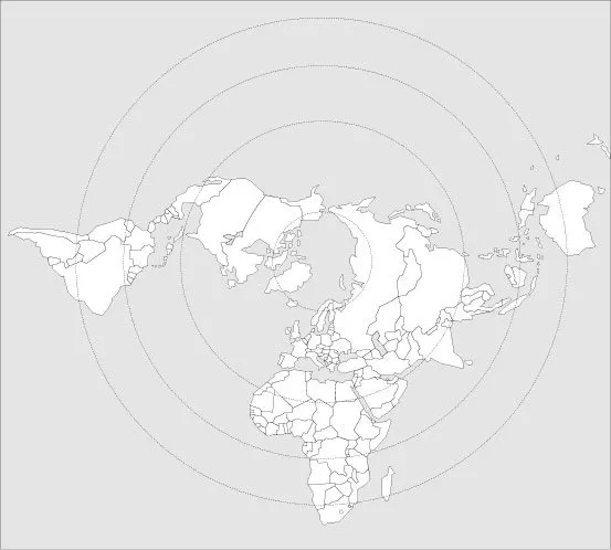 Free vector map World Planisphere Polar, Adobe Illustrator, download now maps vector clipart >>>>> Map for design, projects, presentation free to use as you like.