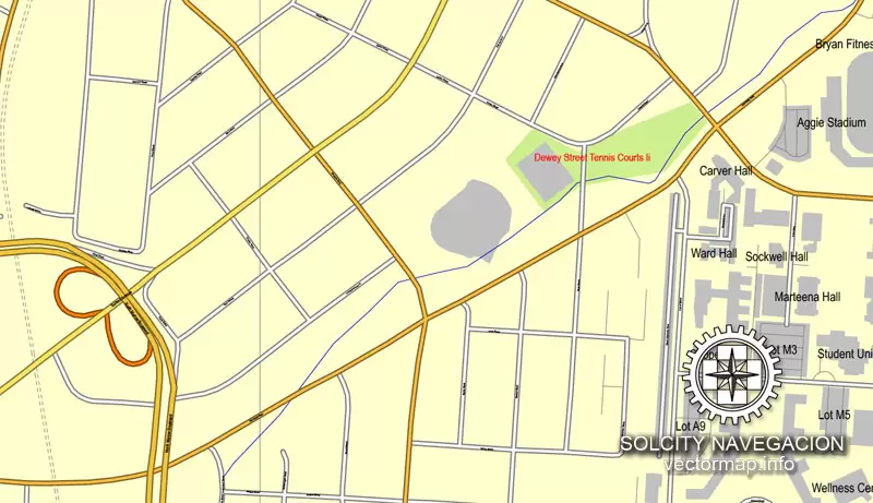 Map vector Greensboro, North Carolina, US printable vector street City Plan map, full editable, Adobe Illustrator