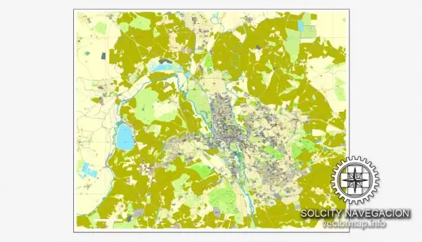 Oxford Vector Map England UK printable City Plan map editable Adobe Illustrator Street Map