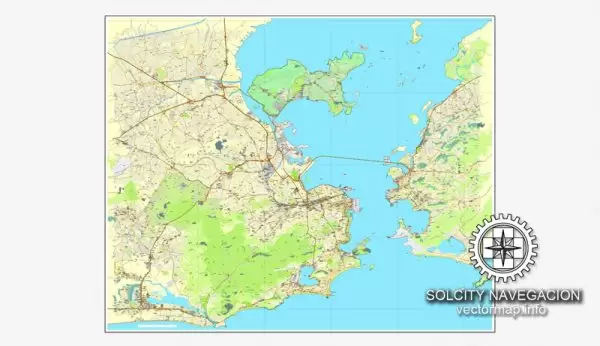 Map vector Rio de Janeiro, Brasilia, printable vector street City Plan map, full editable, Adobe illustrator Map for design, print, arts, projects, presentations, for architects, designers and builders