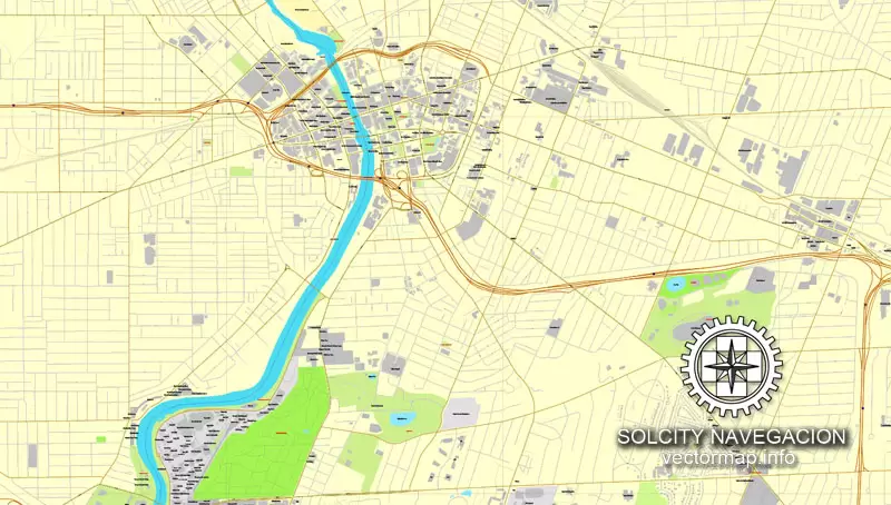 Map vector Rochester, New York, US printable vector street City Plan map, full editable, Adobe Illustrator Map for design, print, arts, projects, presentations, for architects, designers and builders