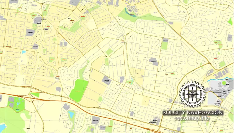 Map vector Sydney, Australia, printable vector street 4 parts City Plan map, full editable, Adobe illustrator Map for design, print, arts, projects, presentations, for architects, designers and builders